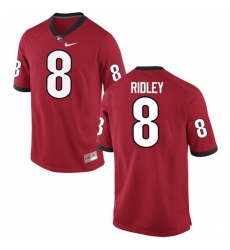 Men Georgia Bulldogs #8 Riley Ridley College Football Jerseys-Red