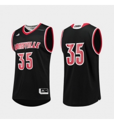 Men Louisville Cardinals Black Replica College Basketball Adidas Jersey