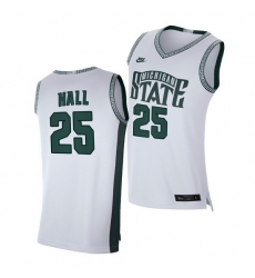 Michigan State Spartans Malik Hall White Limited Retro Michigan State Spartans Jersey