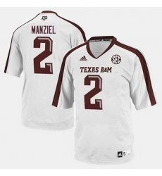 Men Texas A M Aggies Johnny Manziel College Football White Jersey