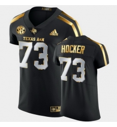 Men Texas A&M Aggies Jared Hocker Golden Edition Black Authentic Jersey