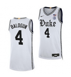 Duke Blue Devils Elizabeth Balogun White Cameron Brotherhood 2021 22Limited Basketball Jersey