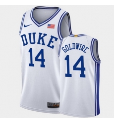 Duke Blue Devils Jordan Goldwire White Authentic Men'S Jersey