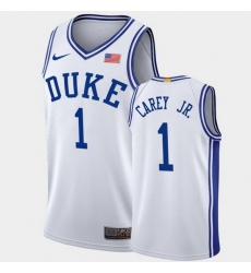 Duke Blue Devils Vernon Carey Jr. White Authentic Men'S Jersey