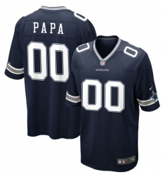 Cowboys PAPA #00 Blue Stitched Jersey