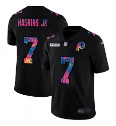 Washington Redskins 7 Dwayne Haskins Jr Men Nike Multi Color Black 2020 NFL Crucial Catch Vapor Untouchable Limited Jersey