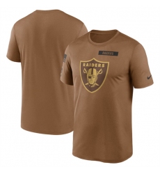 Men Las Vegas Raiders 2023 Brown Salute To Service Legend Performance T Shirt