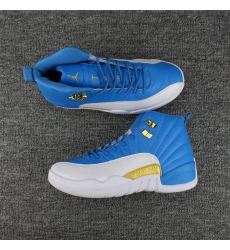 Air Jordan 12 2017 New Design White Blue Men Shoes