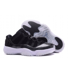 2017 Air Jordan 11 Lows Barons Black Metallic Silver White For Sale