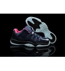 Air Jordan 11 Retro 2015 New Nave Blue Black Pink Inside Men Shoes