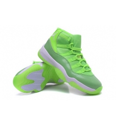 Air Jordan 11 Retro Men Shoes Fluorescent Green