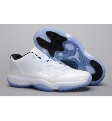 Air Jordan 11 Shoes 2015 Mens Low White Black