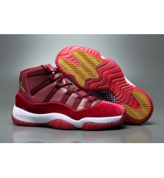 Air Jordan 11 Velvet Night Maroon Red Men Shoes