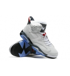 Air Jordan 6 Retro Men Shoes Classic White Blue