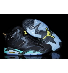 Air Jordan 6 Shoes 2015 Mens Wold Cup Brazil Black Blue