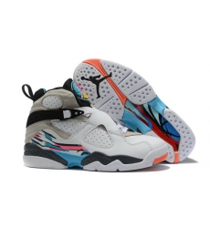 Air Jordan 8 Retro New White Grey 2019 Men Shoes