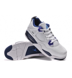 Air Jordan 4 Men Shoes White Pruple