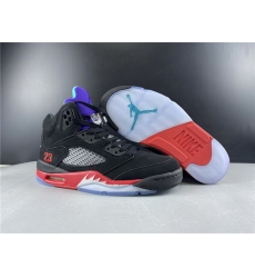 Air Jordan 5 Retro top 3 original black Red and purple Men Shoes