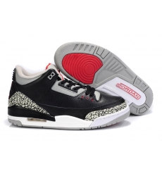 Air Jordan 3 Men Burst Shoes Black Gray