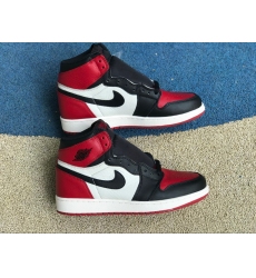 Air Jordan 1 Bred Toe GS Women Shoes