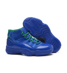 Girls Air Jordan 11 GS Hornets Purple Teal Womens Shoes