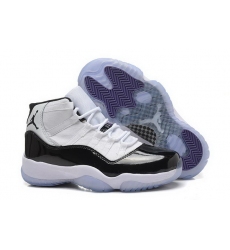 Girls Air Jordan 11 GS White Black Concord In Womens