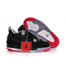 Air Jordan 4 IV Shoes 2013 Womens Black Red Grey