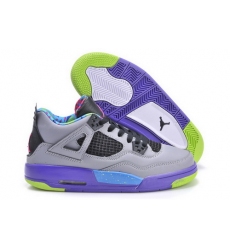 Air Jordan 4 Shoes 2013 Womens Mandarin Duck Grey Purple Black