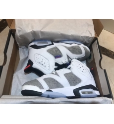 Air Jordan 6 Retro White Black Women Shoes