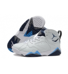 Air Jordan 7 Shoes 2015 Womens White Blue Black