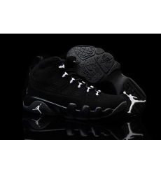 Air Jordan 9 Women Shoes Black White Lace