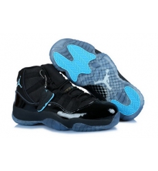 Air Jordan 11 Shoes 2014 Womens Grade AAA Black Cyan