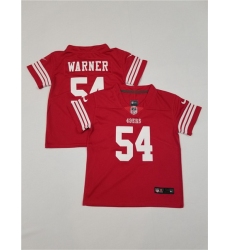 Toddlers San Francisco 49ers 54 Fred Warner Red Vapor Untouchable Stitched Football Jersey