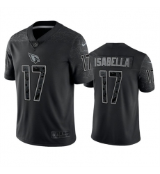 Men Arizona Cardinals 17 Andy Isabella Black Reflective Limited Stitched Football Jersey