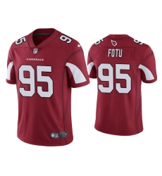 Men Arizona Cardinals 95 Leki Fotu Red Vapor Untouchable Limited Stitched Jersey