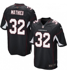 Men Nike Arizona Cardinals 32 Tyrann Mathieu Game Black Alternate NFL Jersey