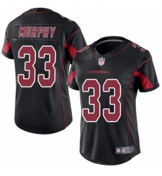 Cardinals 33 Byron Murphy Black Women Stitched Football Limited Rush Jersey