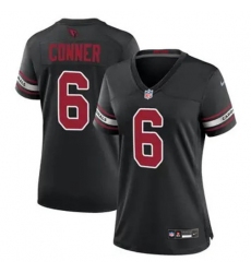 Women Arizona Cardinals James Conner #6 Black 2024 F U S E Vapor Untouchable Limited Stitched