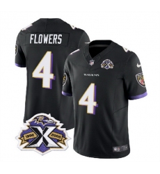 Men Baltimore Ravens 8 Lamar Jackson Black 2023 F U S E With Patch Throwback Vapor Limited Jersey