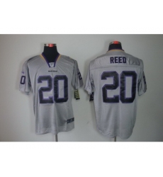 Nike Baltimore Ravens 20 Ed Reed Black Grey Elite Lights Out NFL Jersey