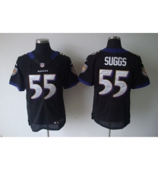 Nike Baltimore Ravens 55 Terrell Suggs Black Elite NFL Jersey