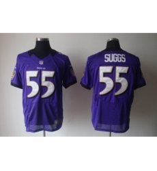 Nike Baltimore Ravens 55 Terrell Suggs Purple Elite NFL Jersey