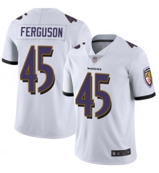 Ravens 45 Jaylon Ferguson White Youth Stitched Football Vapor Untouchable Limited Jersey