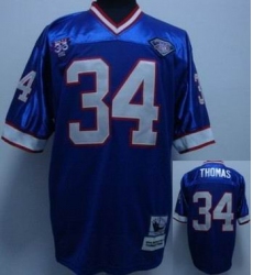 BUFFALO BILLs 34 THOMAS blue mitchell&ness