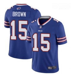 Bills 15 John Brown Royal Blue Team Color Men Stitched Football Vapor Untouchable Limited Jersey