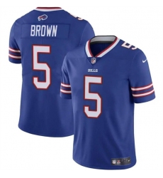 Men Buffalo Bills 5 Anthony Brown Blue 2024 Vapor Untouchable Limited Stitched Football Jersey