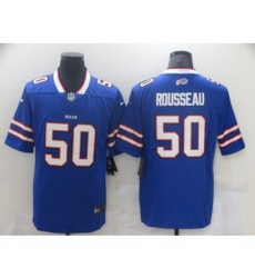 Nike Buffalo Bills 50 Gregory Rousseau Blue Vapor Limited Men Jersey