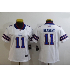 Women Buffalo Bills 11 Cole Beasley White Vapor Untouchable Limited Jersey