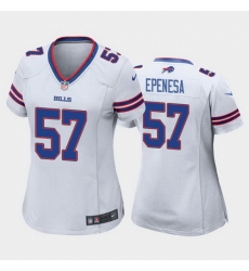 women a.j. epenesa buffalo bills white game jersey 