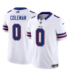 Youth Buffalo Bills 0 Keon Coleman White 2024 Draft F U S E  Vapor Untouchable Limited Stitched Football Jersey 